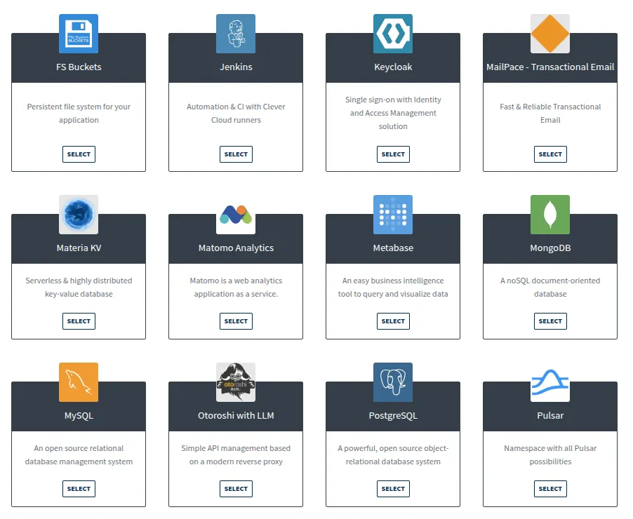 Addons CleverCloud