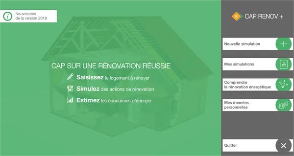 Caprenov — Simulateur rénovation énergétique — Capture d'écran 1
