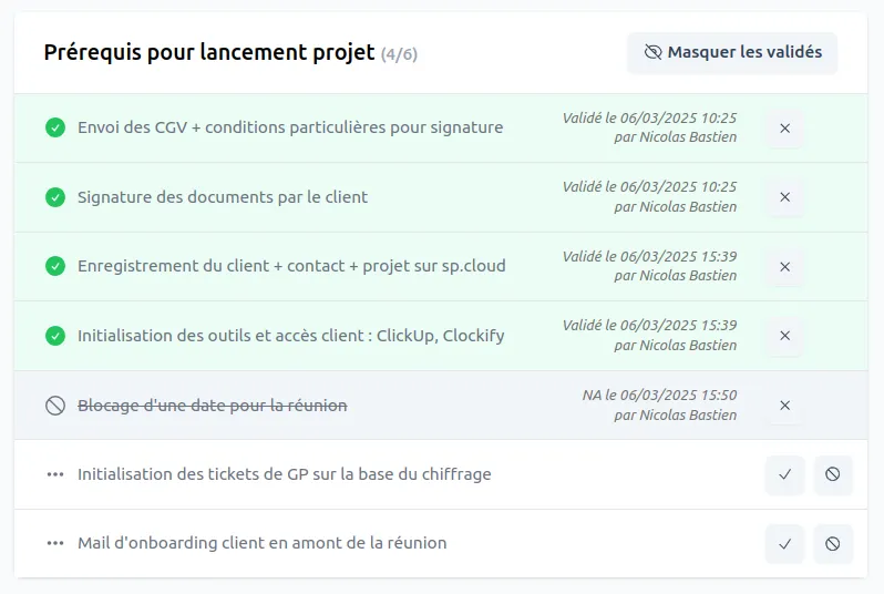 SmartPlatform — Checklist collaborative