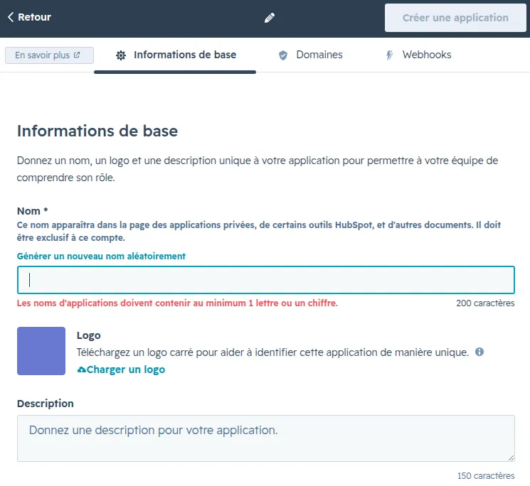 Applications héritées dans les paramètres