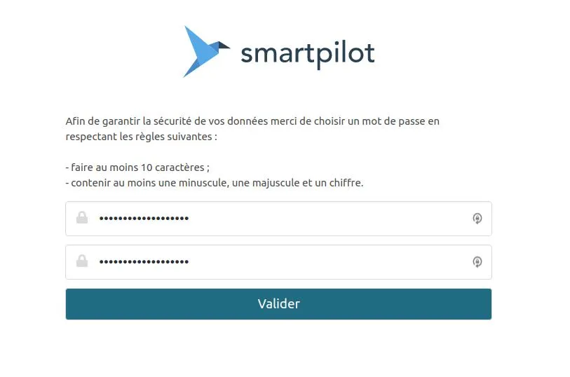 Lien de connexion avec token sécurisé