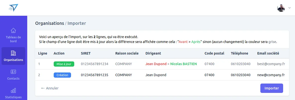 Migration et reprise de l'existant