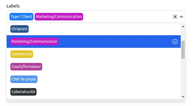 Base de contacts intelligente