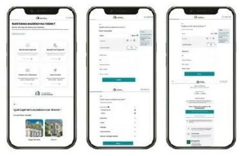 Interface du tunnel de chiffrage sur smartphone