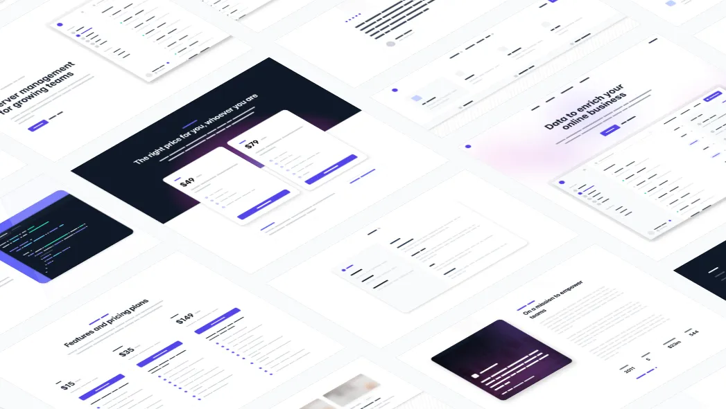 Le même écran avant et après reprise graphique avec Tailwind CSS, à partir de composants communs