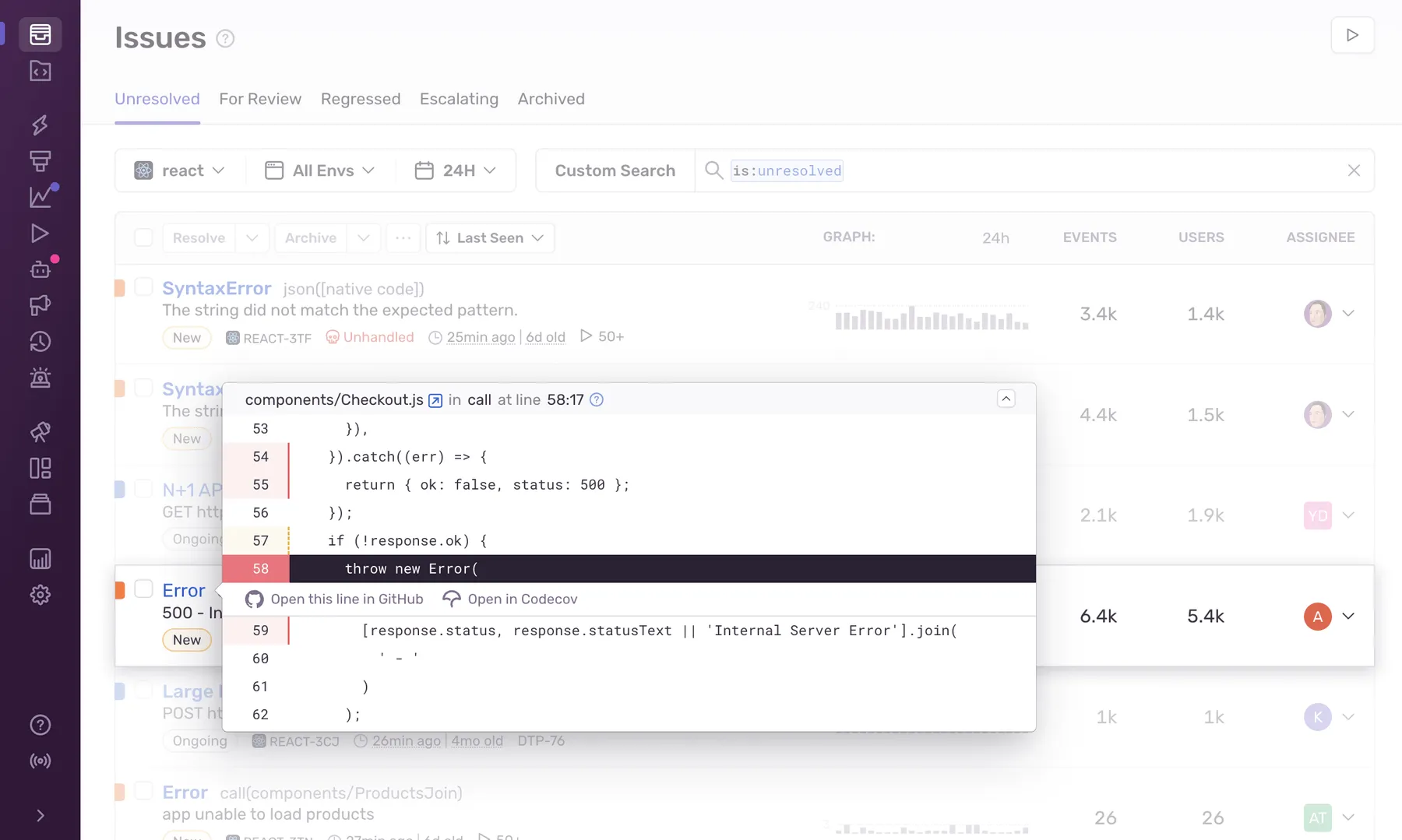 Monitoring des erreurs applicatives avec Sentry
