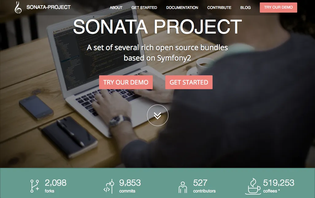 Interface SonataAdmin — vue liste avec filtres et actions