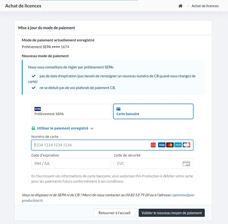 Abonnements avec <span>facturation mensuelle ou annuelle automatique</span>