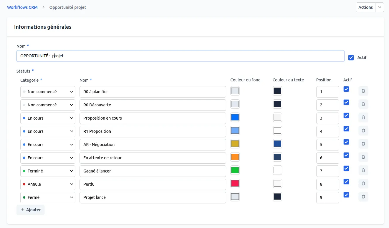Workflows <span>multiples</span> par type de dossier