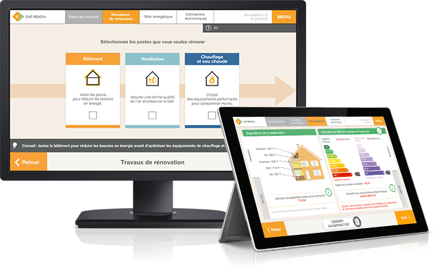 CAPRENOV logiciel simulateur d'aide à la rénovation énergétique